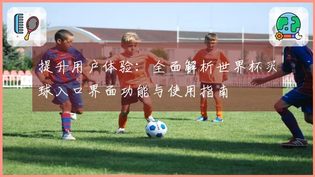 提升用户体验：全面解析世界杯买球入口界面功能与使用指南