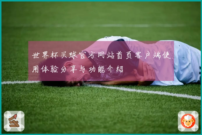 世界杯买球官方网站首页客户端使用体验分享与功能介绍